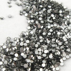 Black diamond 6ss flat back goldstone