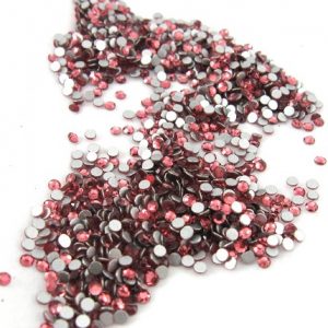 Rose 6ss flat back goldstone