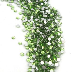 Peridot 6ss flat back goldstone