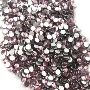 Light Amethyst 6ss flat back goldstone