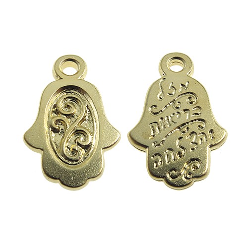 תליון חמסה מעוטר+ברכות מאחורה ציפויים שונים