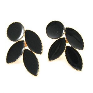 Various forms earrings with enamel