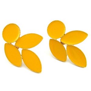 Various forms earrings with enamel