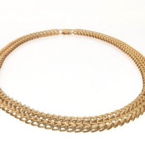 שרשרת מעוטרת 11x4 מ"מ+סוגר