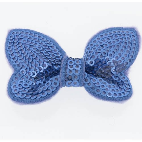 אפליקציית פפיון סגול מבד+פייטים 60x34 מ"מ