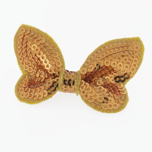 אפליקציית פפיון זהב מבד+פייטים 60x34 מ"מ