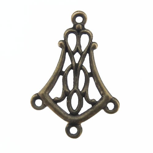 תליון פיליגרן+4 לולאות 15.30x14.20 מ"מ