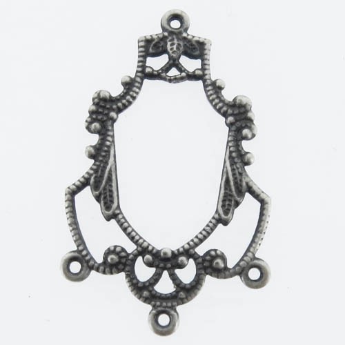 תליון פיליגרן+4 לולאות 23x17 מ"מ