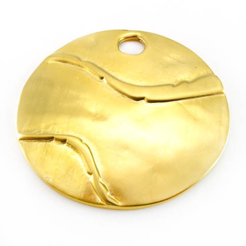 תליון עגול מעוטר 68x68 מ"מ