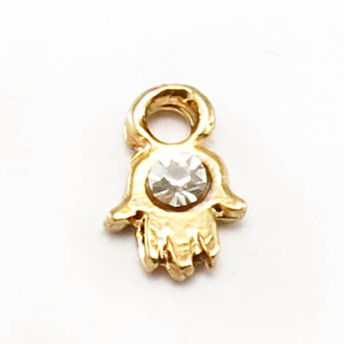 תליון חמסה משובץ בקריסטל 6.50x9.80 מ"מ