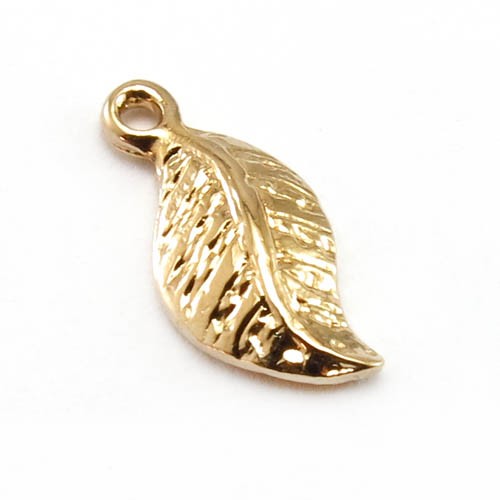 תליון עלה 14x7 מ"מ