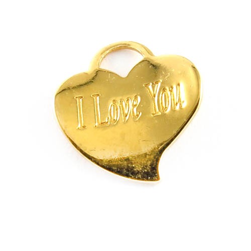 תליון לב מחוספס + חריטה 14x12 מ"מ