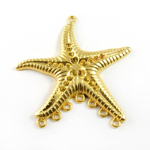 תליון כוכב ים + 8 לולאות 60x65 מ"מ