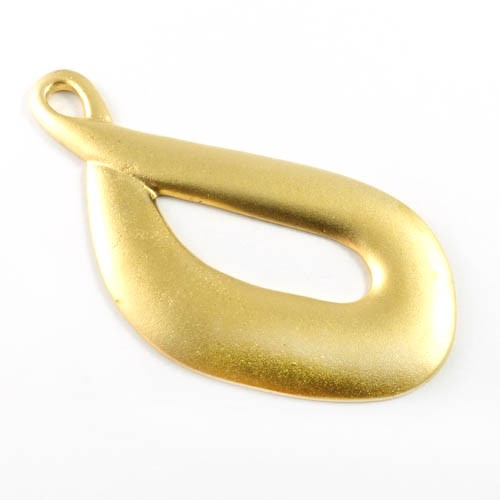 תליון טיפה חלול 37x68 מ"מ