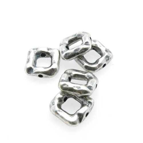 חרוז מרובע רקוע וחלול 15x15 מ"מ