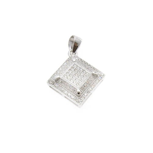 תליון מעוין משובץ בקריסטלים 17.30x17.30 מ"מ