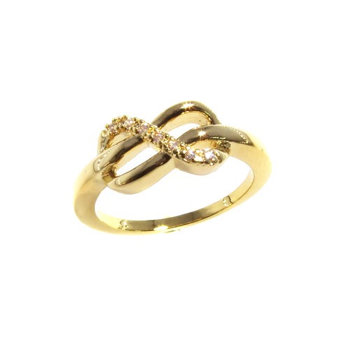 טבעת אינסוף משובצת חלקית 17 מ"מ