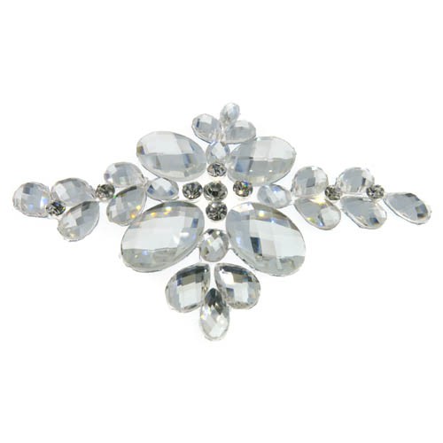 קישוט להדבקה המורכב מקריסטלי פסט 122x83 מ"מ