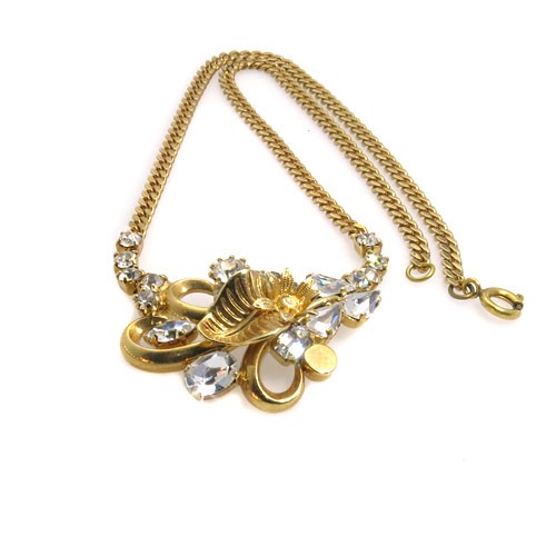 שרשרת רומנטית משובצת 38 ס"מ