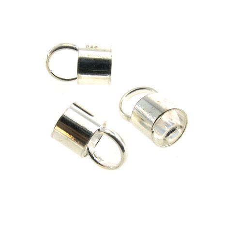 סופית 5.3x5 מ"מ, חור 5.40 מ"מ מכסף אמיתי