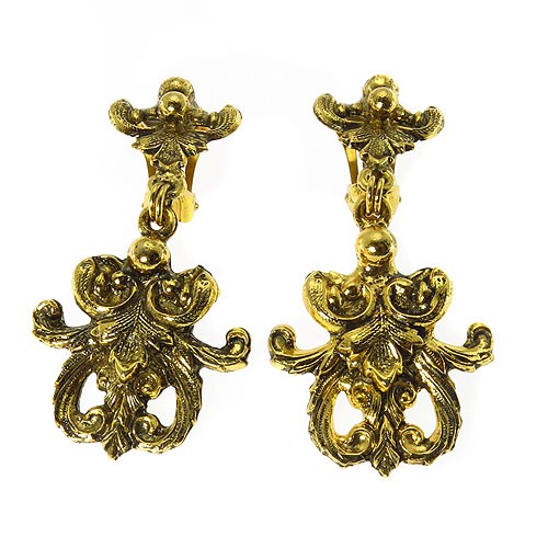 עגילים ייחודיים ומעוטרים 58.40x28.50 מ"מ