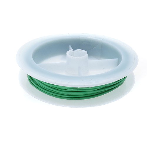 חוט עור עגול הודי 1.2 מ"מ, צבע טורקיז-ירוק 5 מטר