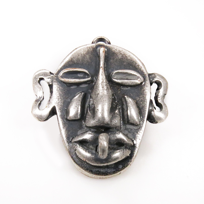 תליון מסיכה אפריקאית 32x35ממ