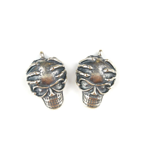 תליון גולגולת 20x30mm צ.כ.א 2יח