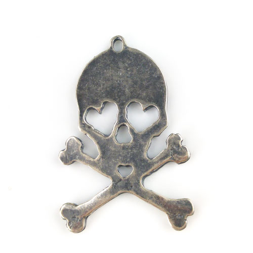 תליון גולגולת 27x40mm כ.צ 1יח